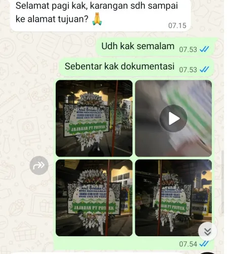Pengiriman Papan Bunga Selamat Kebon Bawang