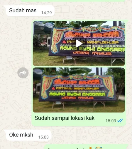 Pengiriman Papan Bunga Kebon Bawang