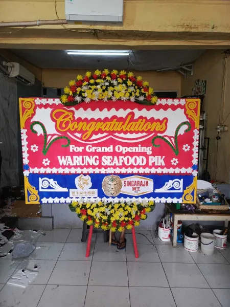 Papan Bunga Ucapan Selamat Kebon Bawang